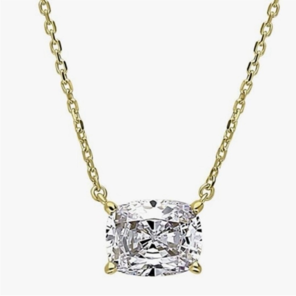 2ct Radiant Cut Necklace